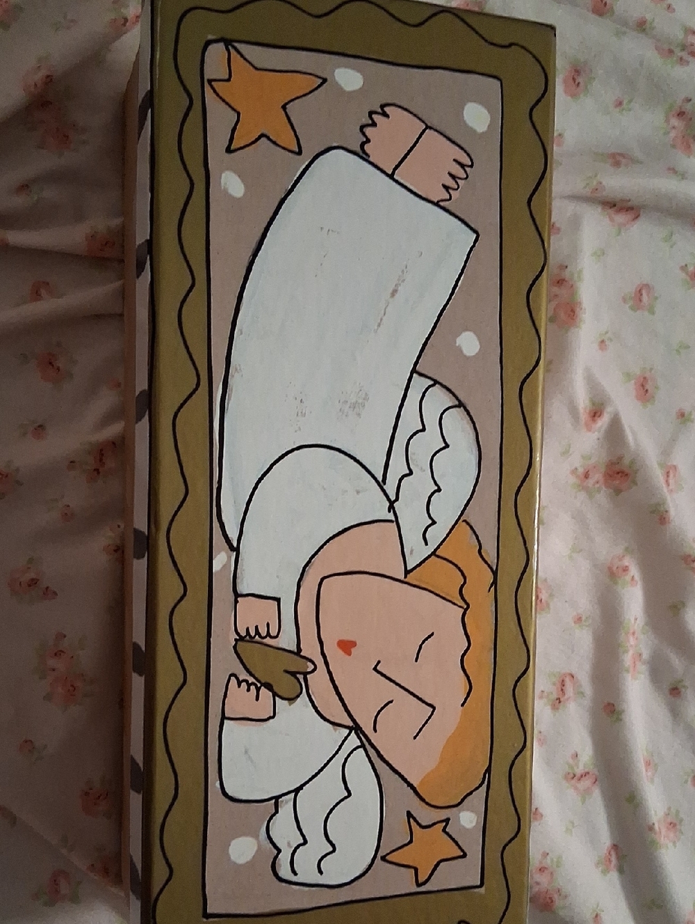 Silvestri Angel Art in White, Tan and Gold